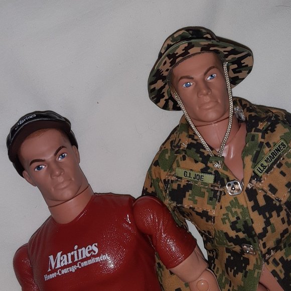 GI Joe Lot of 2 * USMC Basic Training * Action Marine * 2001 & Real Ammo Pouch - Picture 4 of 13